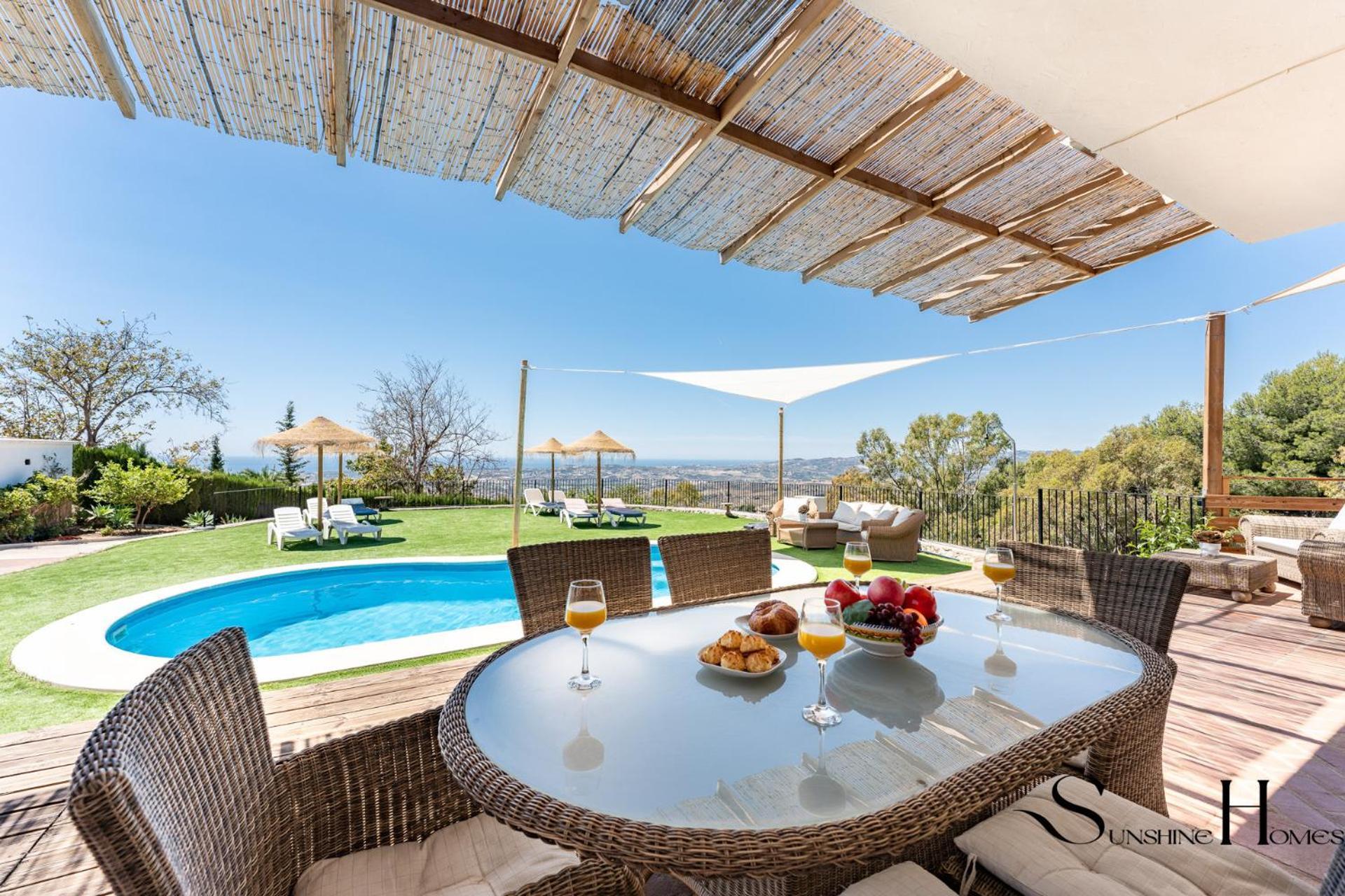 Villa With Pool And Spectacular Sea And Town Views Mijas Zewnętrze zdjęcie